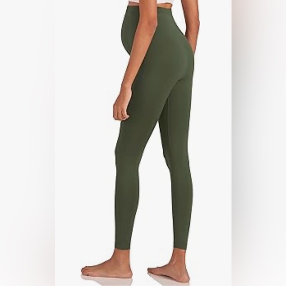 Enerful Women's Maternity Active Leggings Over the Belly Seamless & Soft - Picture 4 of 8